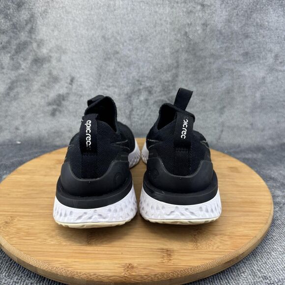 Nike Epic Phantom React Flyknit Shoes Womens 7.5 Black Running BV0415-001 - Picture 4 of 9